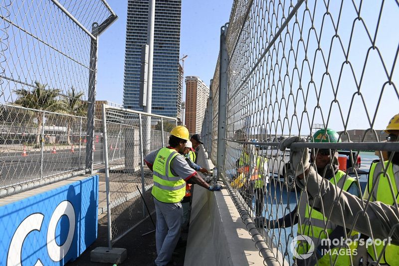 Jeddah Street Circuit last corner detail