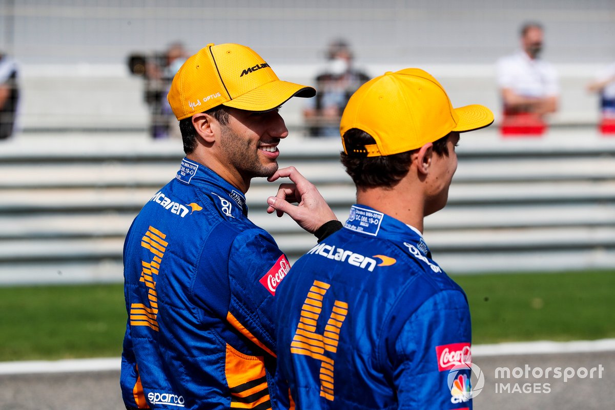 Daniel Ricciardo, McLaren y Lando Norris, McLaren