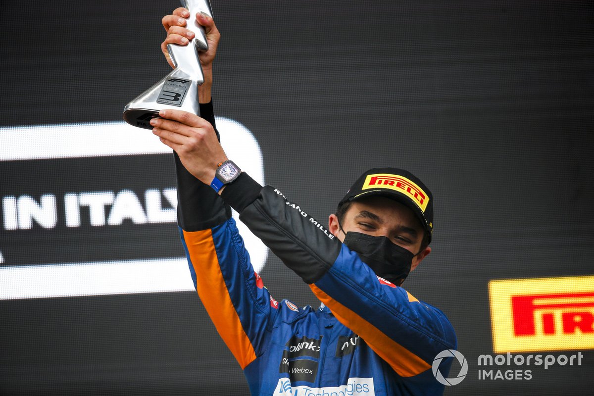 Podio: tercer lugar Lando Norris, McLaren
