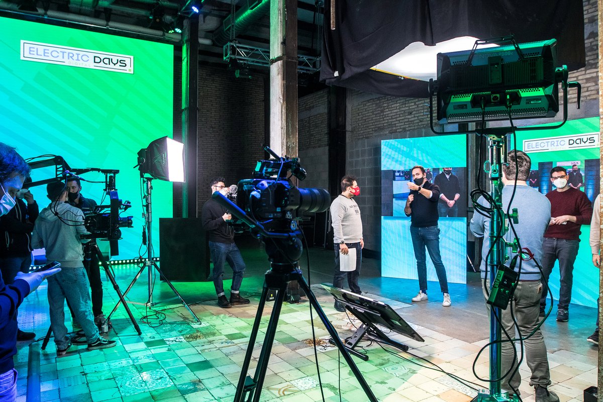 Backstage of the first Electric Days Digital event in the United States.