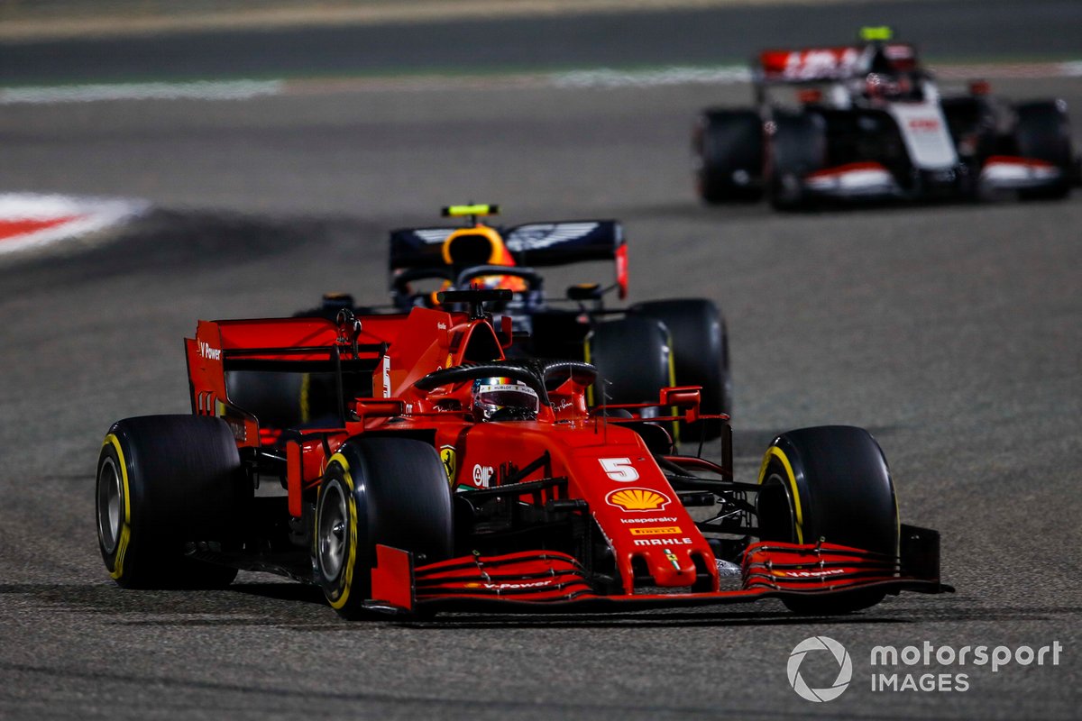 Sebastian Vettel, Ferrari SF1000, Alex Albon, Red Bull Racing RB16
