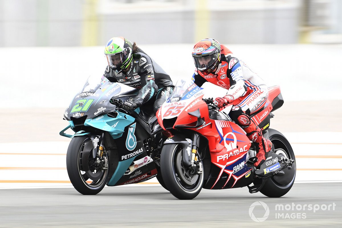 Franco Morbidelli, Petronas Yamaha SRT, Francesco Bagnaia, Pramac Racing