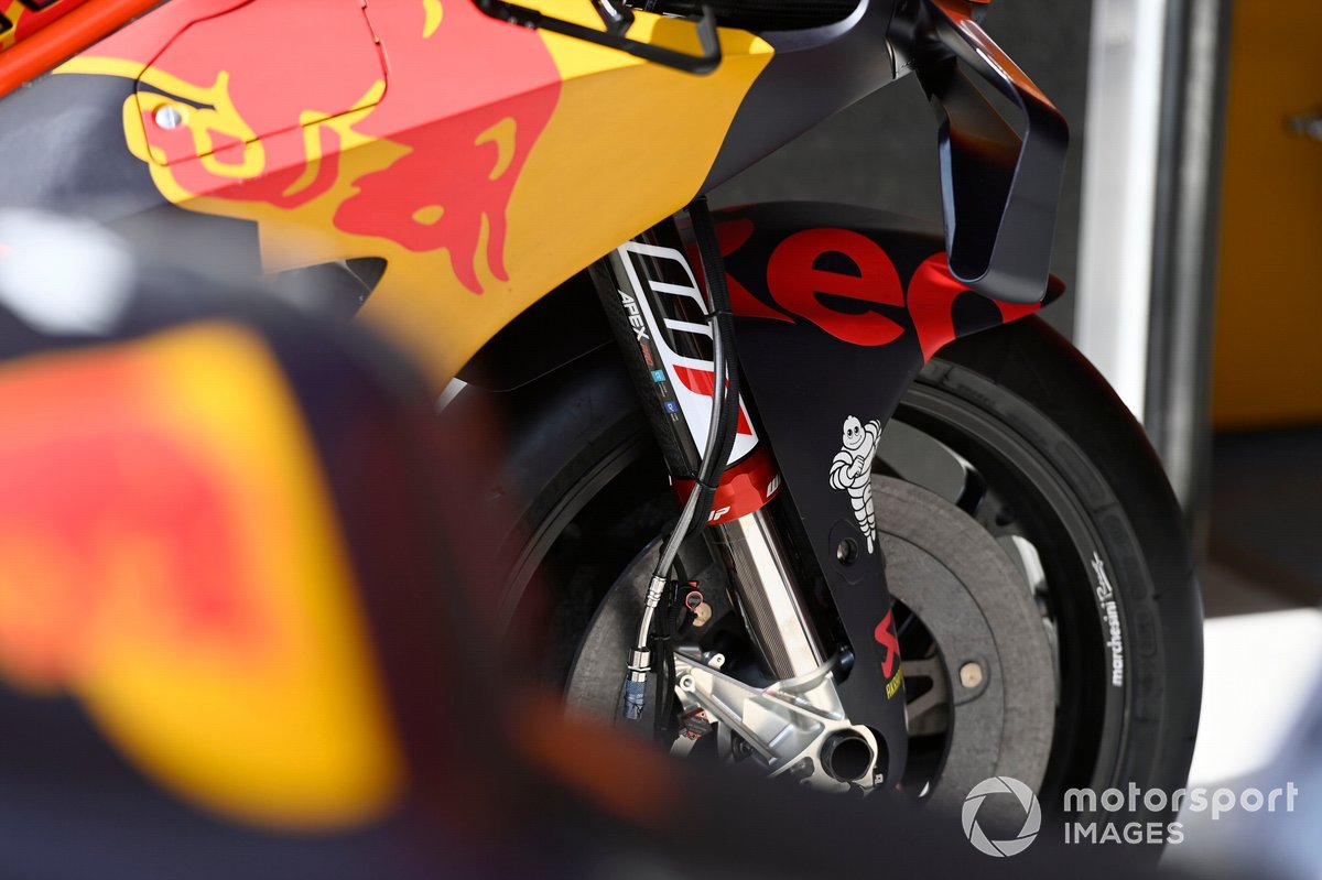 Detalle de la moto de Red Bull KTM Factory Racing