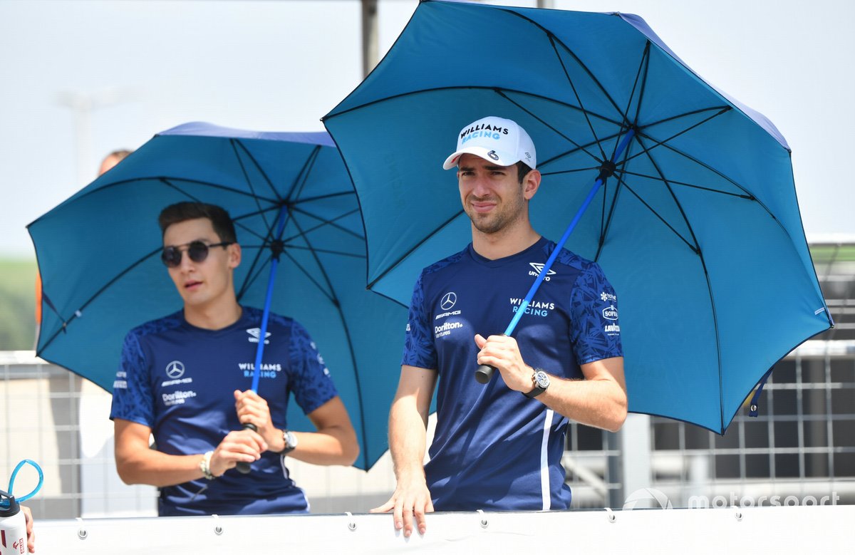 George Russell, Williams Nicholas Latifi, Williams on drivers parade