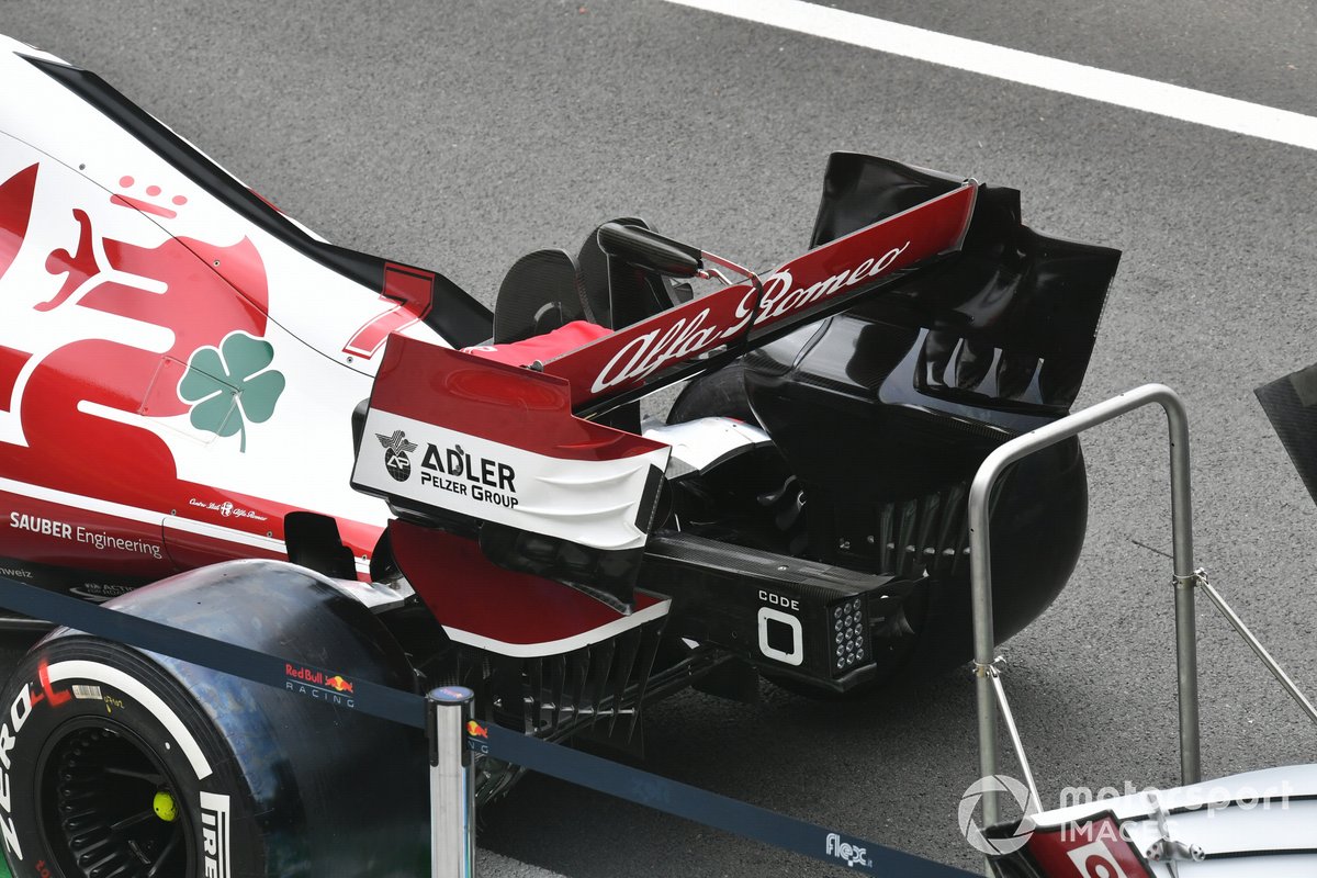 Detalle trasero del Alfa Romeo Racing C41