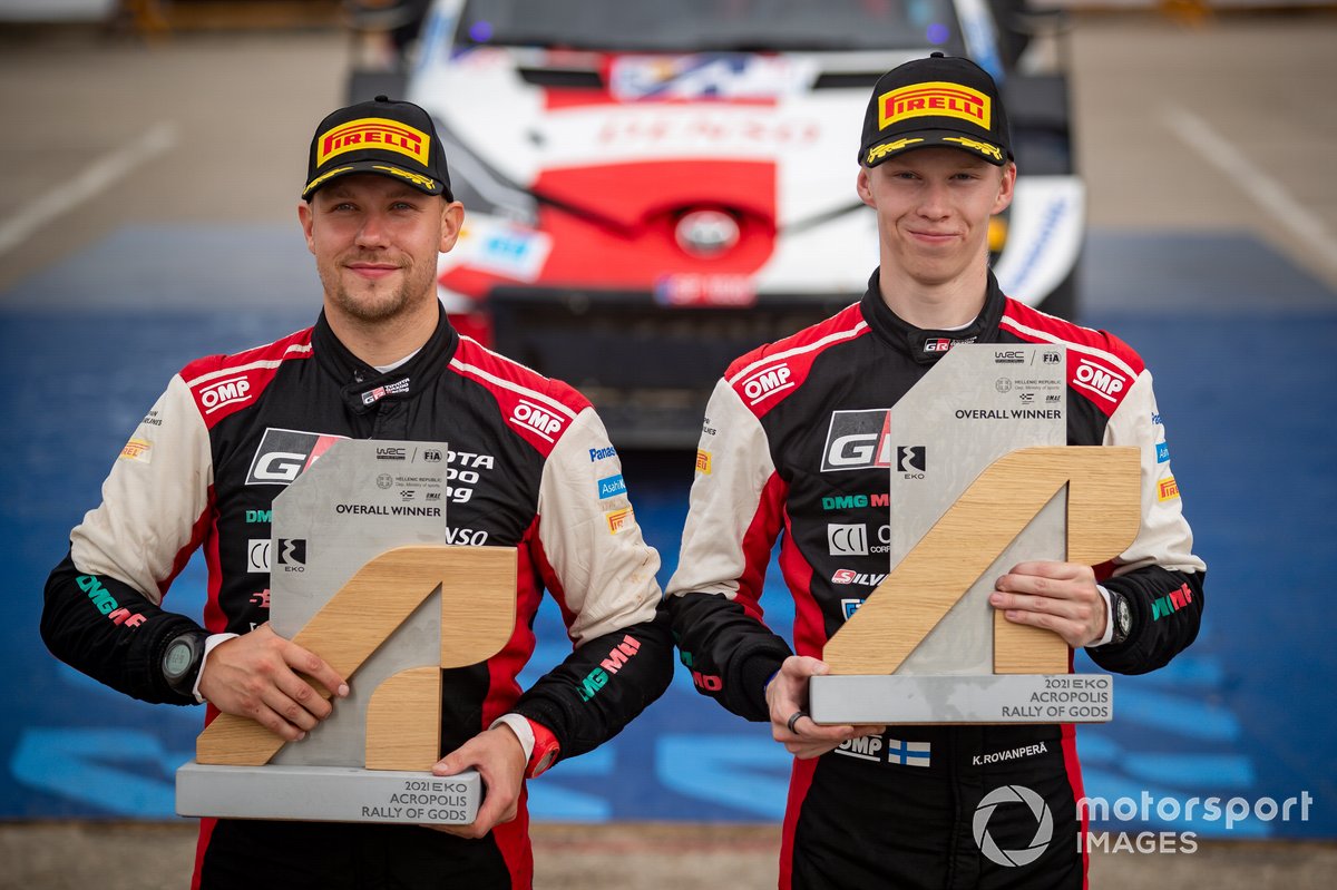 Les vainqueurs Kalle Rovanperä, Jonne Halttunen, Toyota Gazoo Racing WRT Toyota Yaris WRC