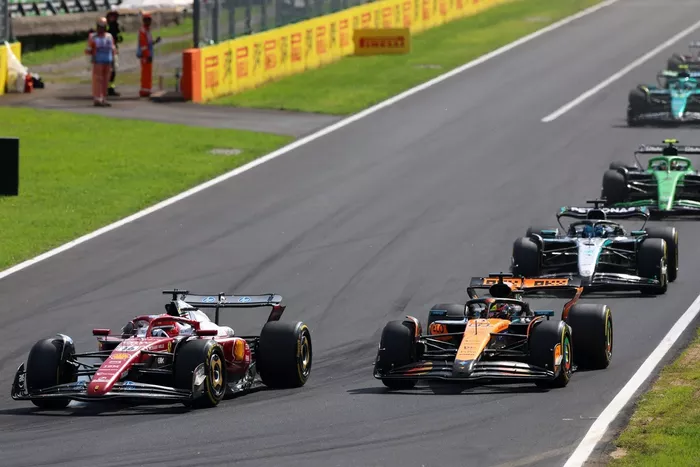 Charles Leclerc, Ferrari, Oscar Piastri, McLaren, George Russell, Mercedes
