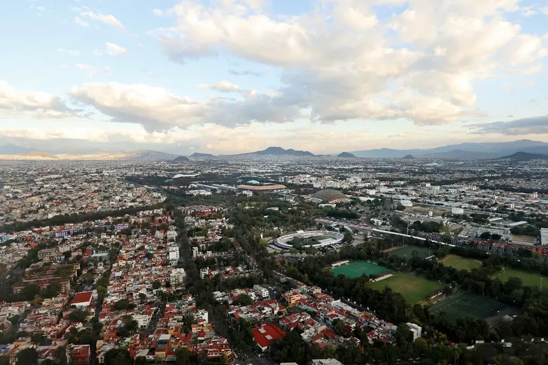 Vue générale de la ville de Mexico