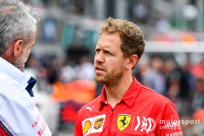 Sebastian Vettel, Ferrari e Beat Zehnder, Alfa Romeo Racing