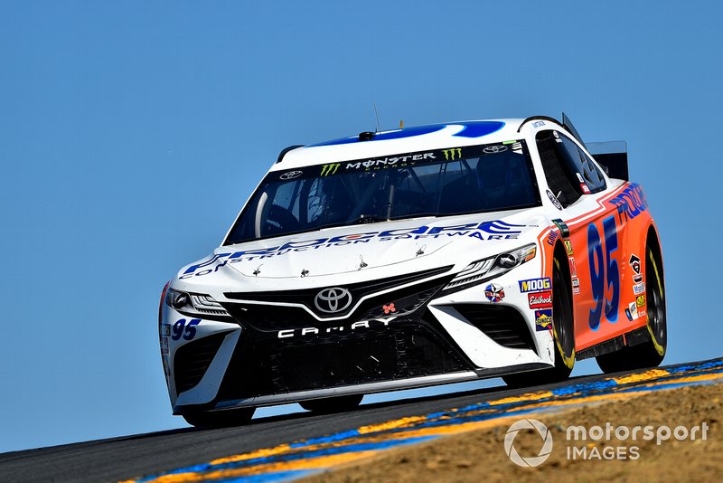 Matt DiBenedetto, Leavine Family Racing, Toyota Camry Procore Thanks DW Throwback