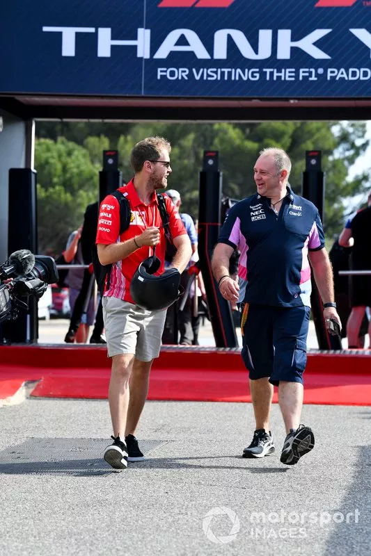 Sebastian Vettel, Ferrari nel paddock