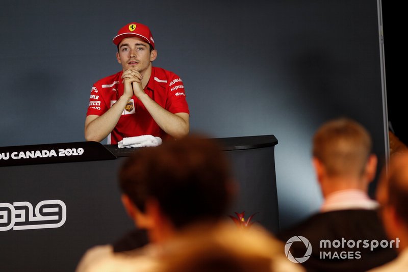 Charles Leclerc, Ferrari alla conferenza stampa