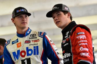 Todd Gilliland, Kyle Busch Motorsports, Toyota Tundra Mobil 1 and Harrison Burton, Kyle Busch Motorsports, Toyota Tundra Safelite AutoGlass