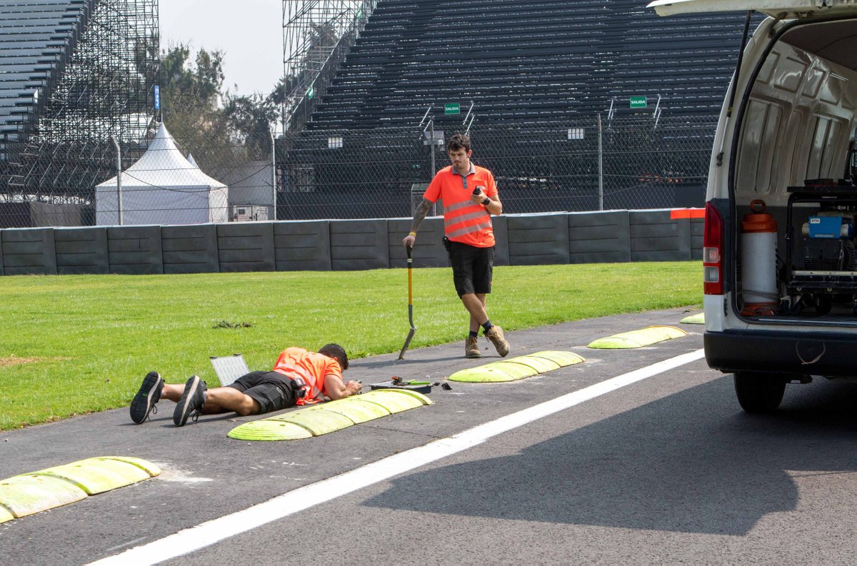 Preparaciones del Autódromo Hermanos Rodríguez para el GP de México de F1
