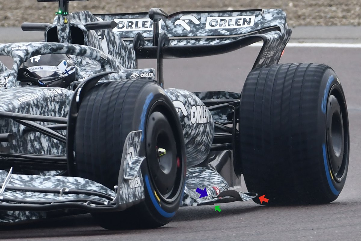 Detalle del suelo del Alfa Romeo C42