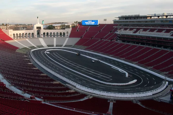 Pista del Memorial Coliseum de Los Ángeles