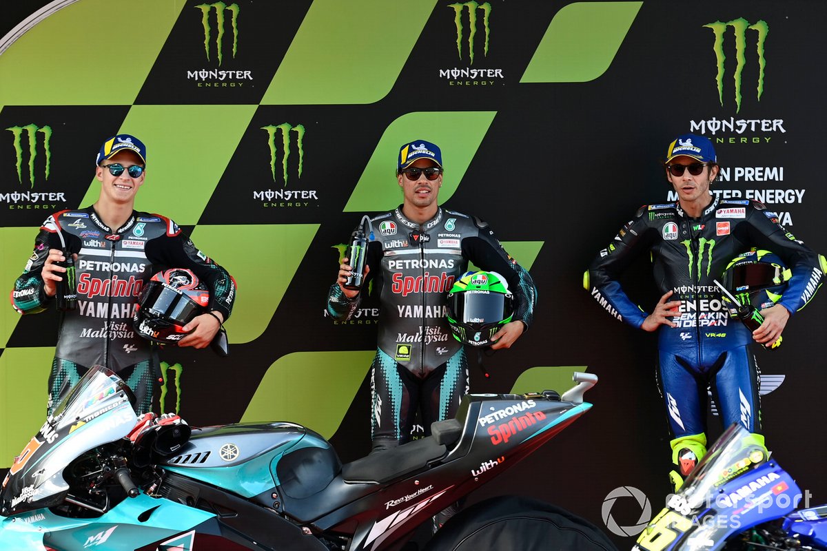 Fabio Quartararo, Petronas Yamaha SRT, Valentino Rossi, Yamaha Factory Racing, Franco Morbidelli, Petronas Yamaha SRT