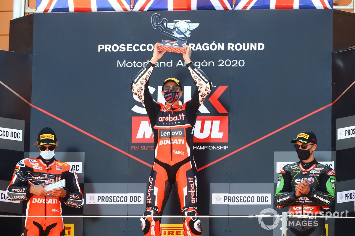 Chaz Davies, Arubait Racing Ducati, Scott Redding, Arubait Racing Ducati, Jonathan Rea, Kawasaki Racing Team