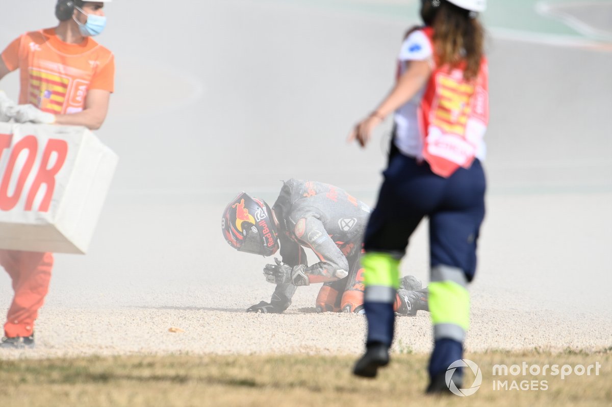 Caída de Brad Binder, Red Bull KTM Factory Racing