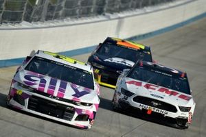 Jimmie Johnson, Hendrick Motorsports, Chevrolet Camaro Ally, John Hunter Nemechek, Front Row Motorsports, Ford Mustang ACME