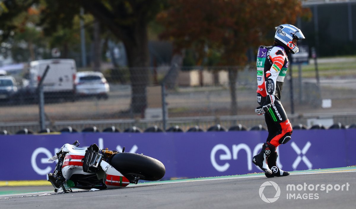 Mattia Casadei, Ongetta SIC58 Squadracorse después de la caída