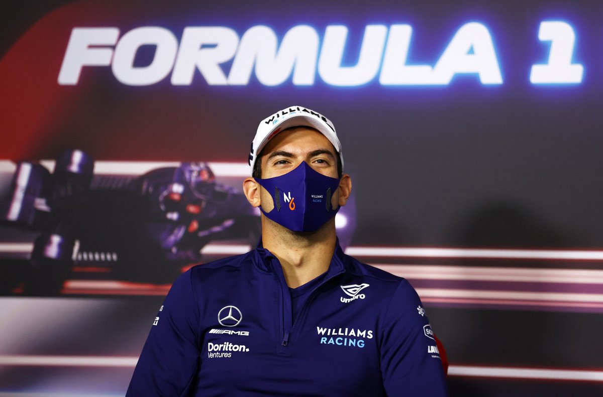 Nicholas Latifi, Williams durante la conferencia de prensa