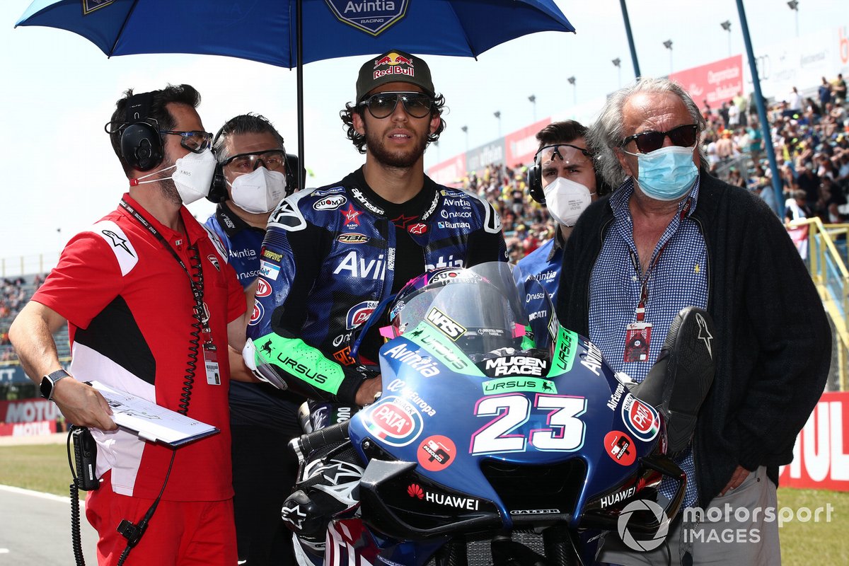 Enea Bastianini, Esponsorama Racing, mit Alberto Giribuola und Carlo Pernat