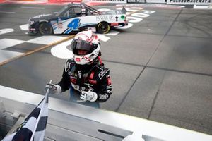 Race winner John Hunter Nemechek, Kyle Busch Motorsports, Toyota Tundra Power Up Premium Trail Mix