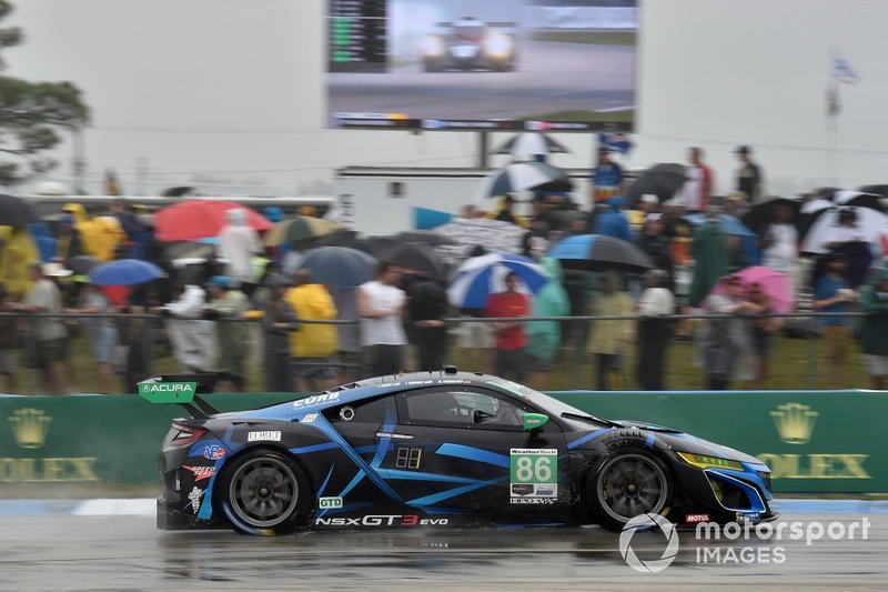 #86 Meyer Shank Racing w/ Curb-Agajanian Acura NSX GT3, GTD: Mario Farnbacher, Trent Hindman, Justin Marks