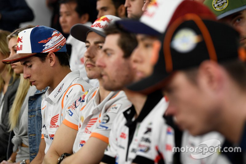 Riders including Marc Marquez, Jorge Lorenzo, Cal Crutchlow, Takaaki Nakagami and Tito Rabat were in attendance