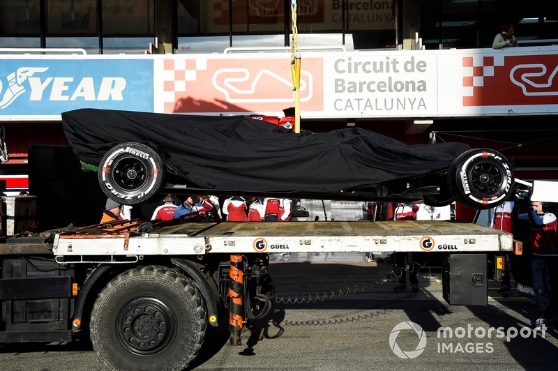 El auto de Kimi Raikkonen Alfa Romeo Racing C38
