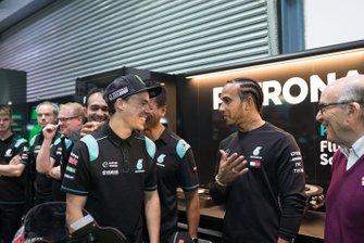 Lewis Hamilton, Franco Morbidelli, Petronas Yamaha SRT