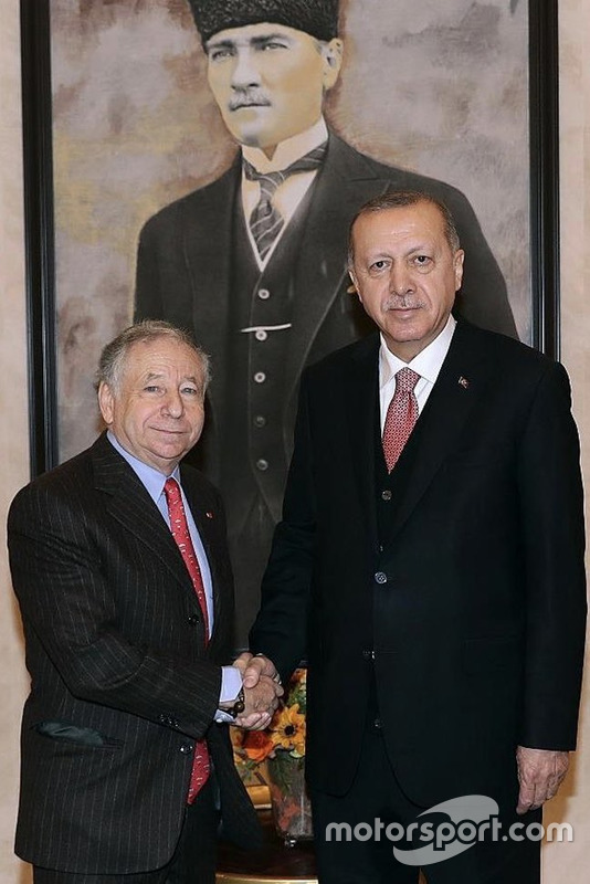 Jean Todt, FIA Başkanı, Recep Tayyip Erdoğan, Türkiye Cumhurbaşkanı