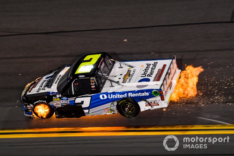 Sheldon Creed, GMS Racing, Chevrolet Silverado United Rentals/A.M.Ortega