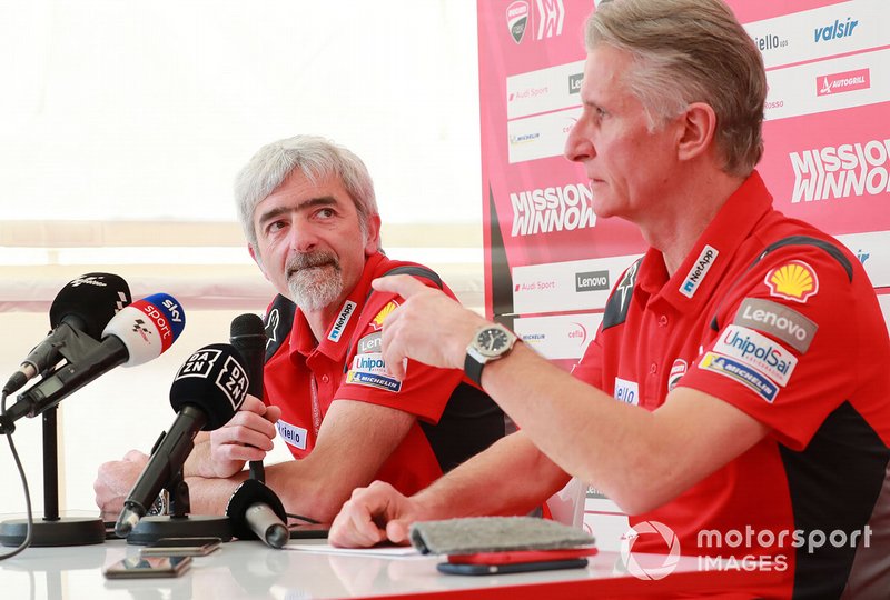 Gigi Dall'Igna, Ducati General Manager, Paolo Ciabatti, Ducati Corse Sporting Director