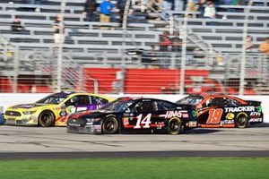 Ricky Stenhouse Jr., Roush Fenway Racing, Ford Mustang Little Hug, Clint Bowyer, Stewart-Haas Racing, Ford Mustang Haas Automation and Martin Truex Jr., Joe Gibbs Racing, Toyota Camry Bass Pro Shops