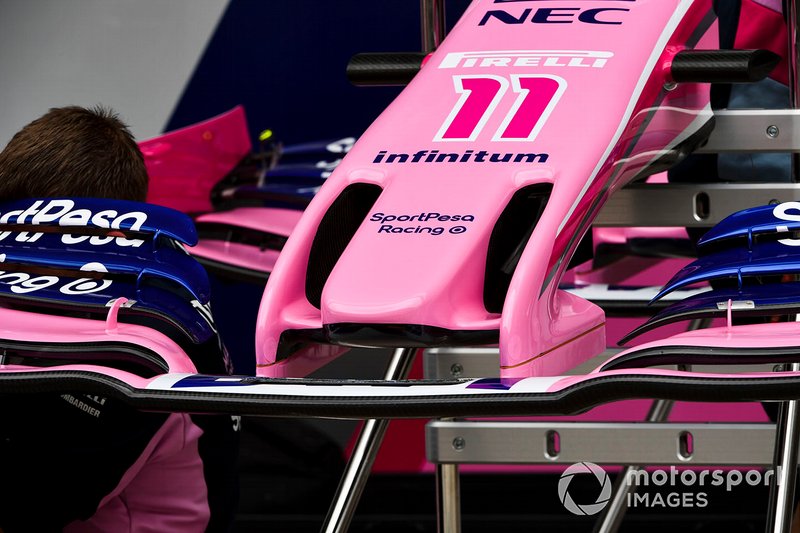 Racing Point RP19 front wing detail