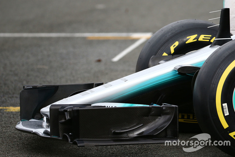 Mercedes AMG F1 W08, l'ala anteriore