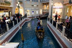 A gondola in the Las Vegas Grand Canal