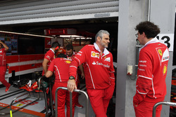 Maurizio Arrivabene, Ferrari Team Principal and Mattia Binotto, Ferrari Chief Technical Officer