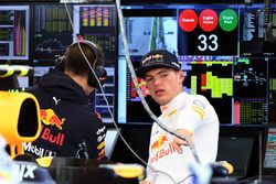 Max Verstappen, Red Bull Racing y Gianpiero Lambiase, Red Bull Racing ingeniero de carrera