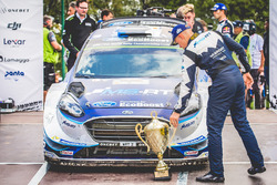 Ott Tänak, M-Sport with the trophy