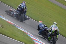 Federico Caricasulo, GRT Yamaha Official WorldSSP Team, Lucas Mahias, GRT Yamaha Official WorldSSP Team crash