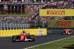 Sebastian Vettel, Ferrari SF70H, Kimi Raikkonen, Ferrari SF70H