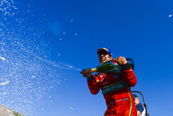 Lucas di Grassi, ABT Schaeffler Audi Sport, celebrates on the podium