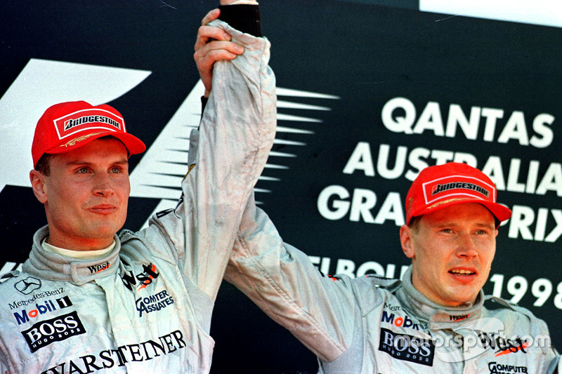 Podium: 1. Mika Häkkinen, McLaren Mercedes; 2. David Coulthard, McLaren Mercedes