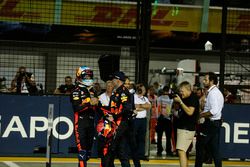 Daniel Ricciardo, Red Bull Racing and Max Verstappen, Red Bull Racing celebrate in parc ferme