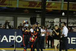 Daniel Ricciardo, Red Bull Racing and Max Verstappen, Red Bull Racing celebrate in parc ferme