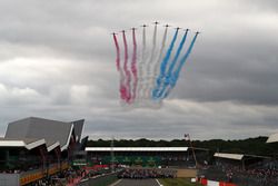 Red Arrows flypast over the grid