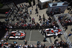#7 Toyota Gazoo Racing Toyota TS050 Hybrid: Mike Conway, Kamui Kobayashi, Stéphane Sarrazin, #8 Toyota Gazoo Racing Toyota TS050 Hybrid: Anthony Davidson, Sébastien Buemi, Kazuki Nakajima